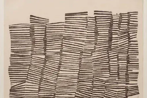 Zarina’s Untitled (1970), illustrated in Art in Print’s review Zarina: Paper Like Skin.