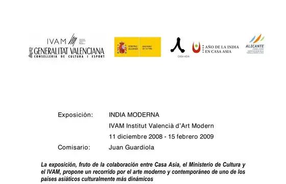 India moderna exhibition publication from IVAM