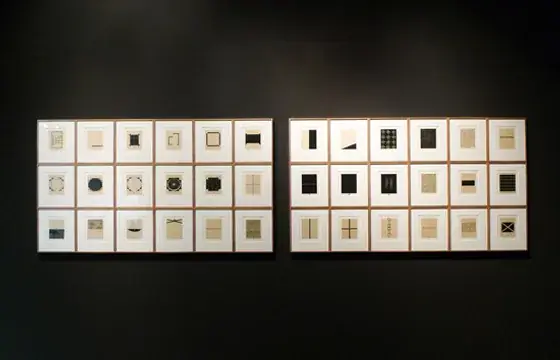 Installation view of Zarina’s work in the India Pavilion at the 54th Venice Biennale