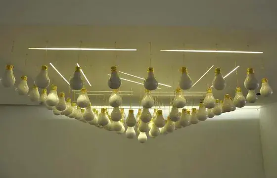 Zarina’s Frozen Light installation reproduced by Hindustan Times