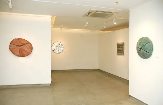 Installation view of Zarina: Paper Houses at Gallery Espace, 2007