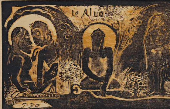 Publication image for Gouge: The Modern Woodcut 1870 to Now, exh. brochure. Los Angeles: Hammer Museum, 2008.