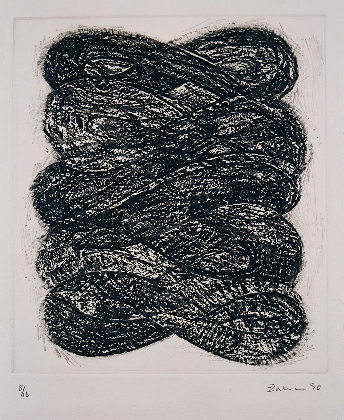 Aslam Tells a Story, 1990, by Zarina