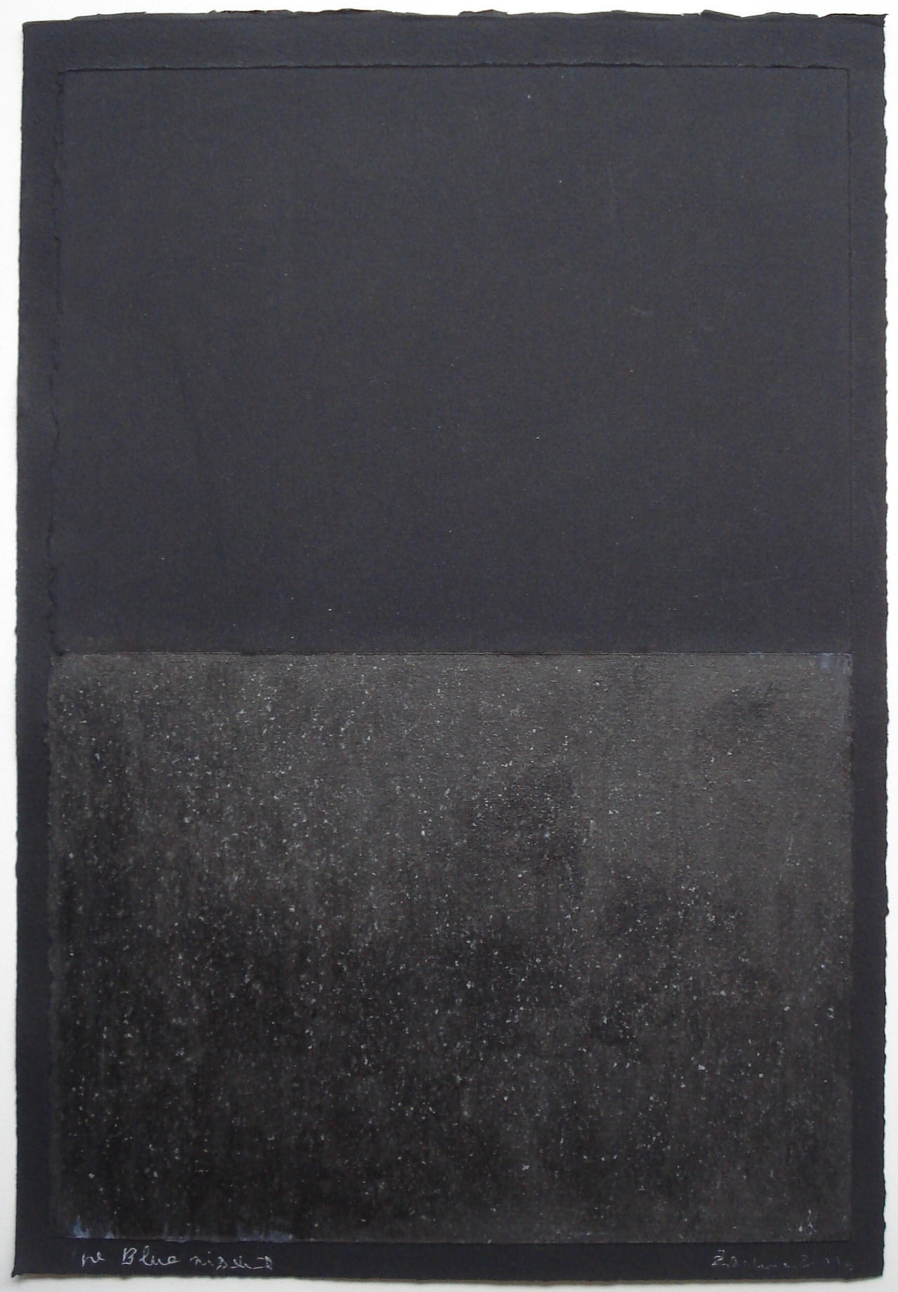 The Blue Night, 2018, by Zarina