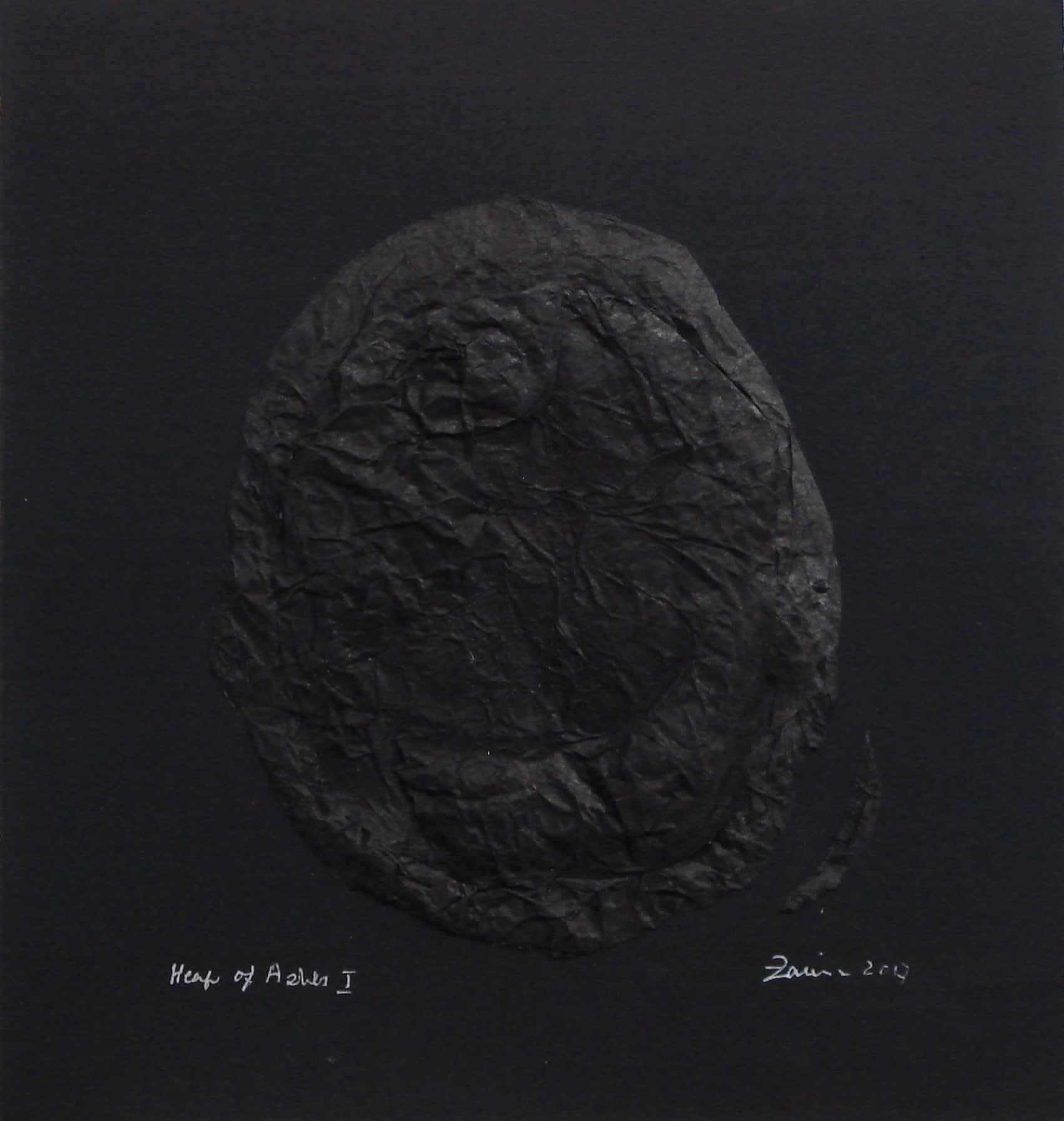 Heap of Ashes I, 2017, by Zarina