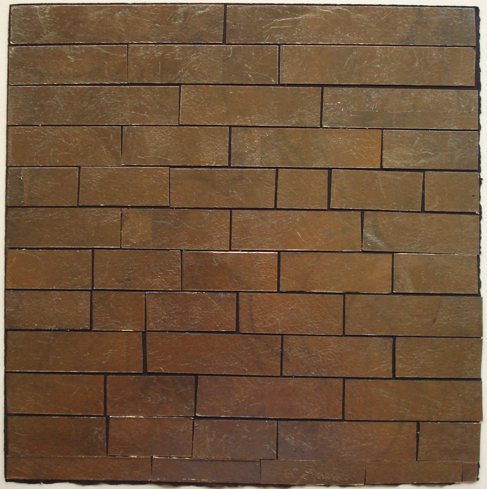Laying Bricks, 2017, by Zarina