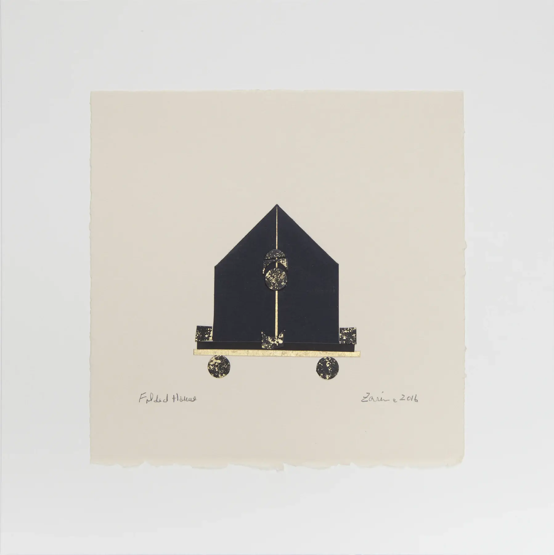 Folded House, 2016, by Zarina