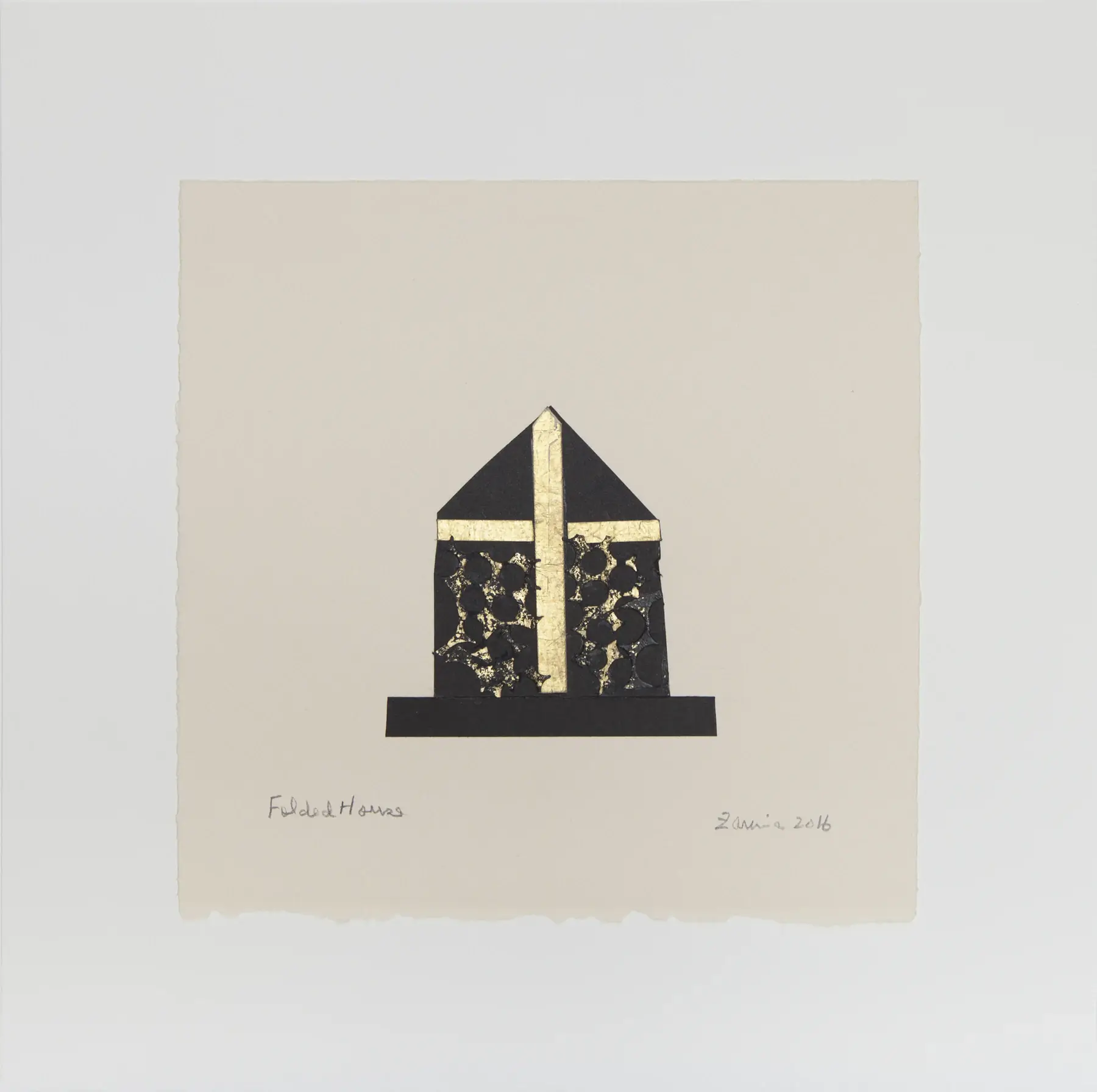Folded House, 2016, by Zarina
