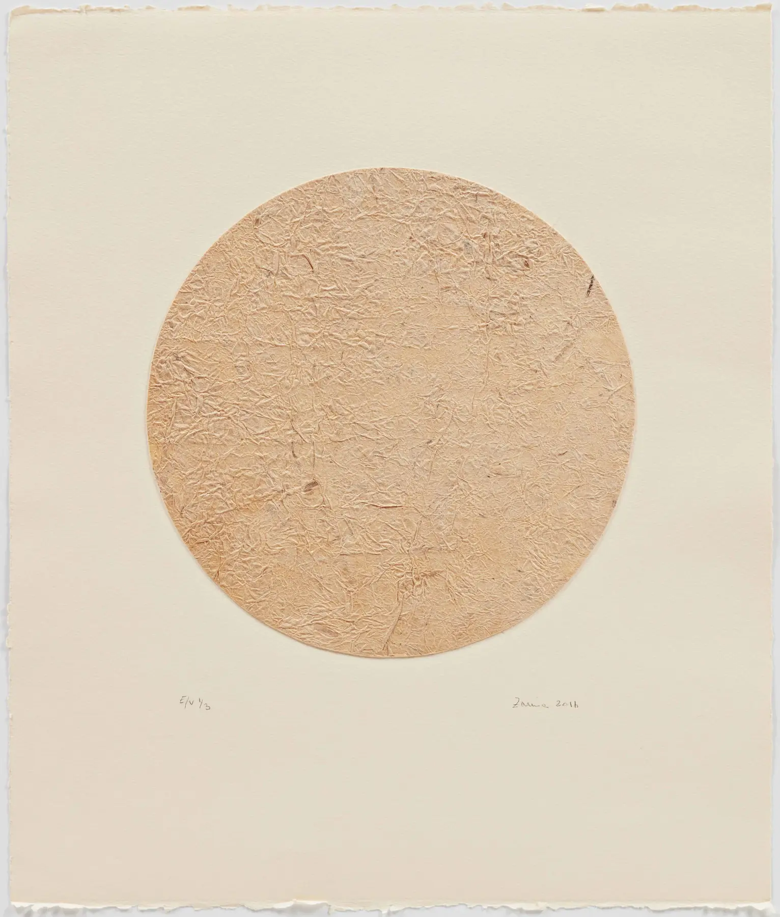 Untitled, 2016, by Zarina