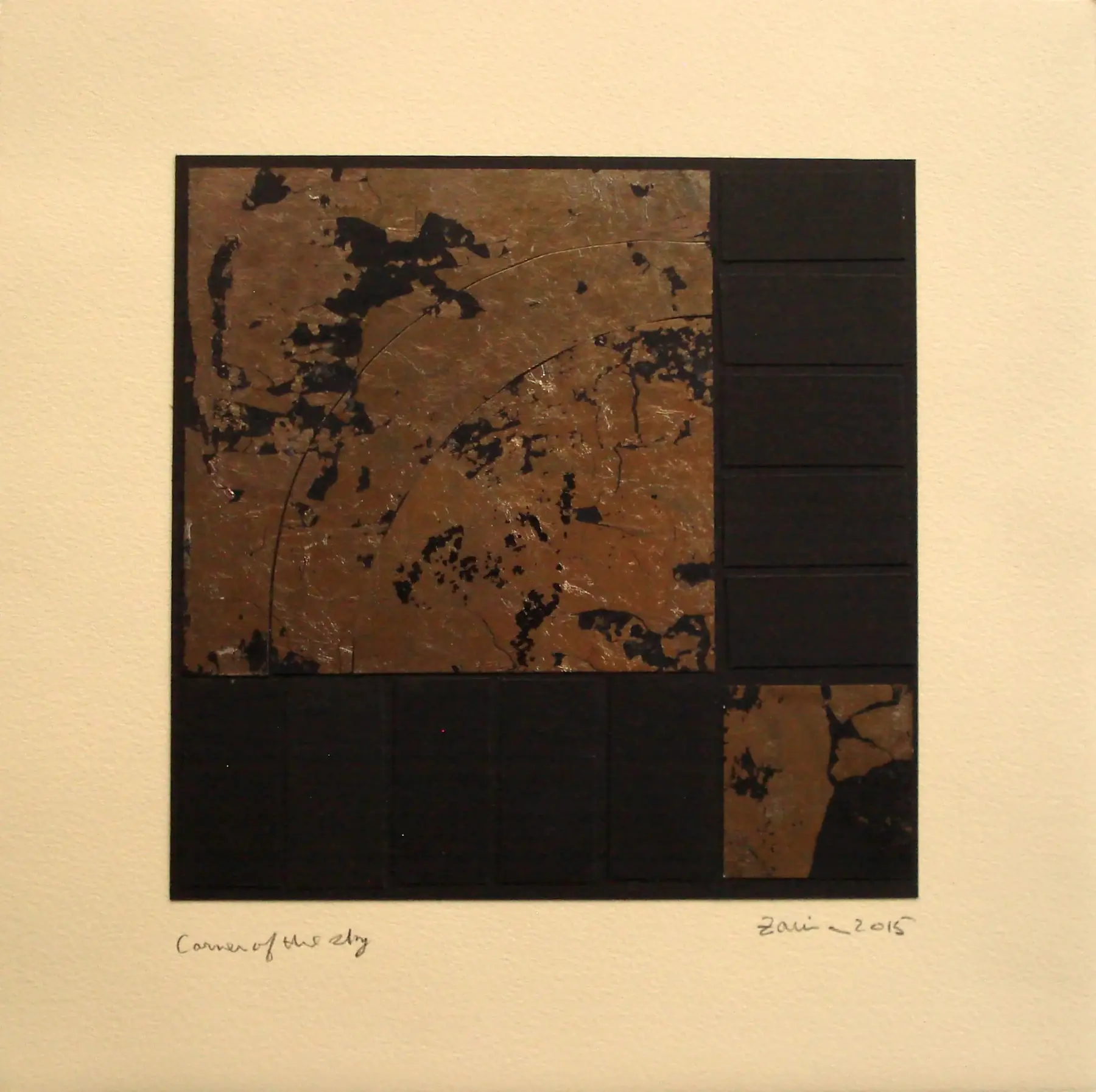Corner of the Sky, 2015, by Zarina