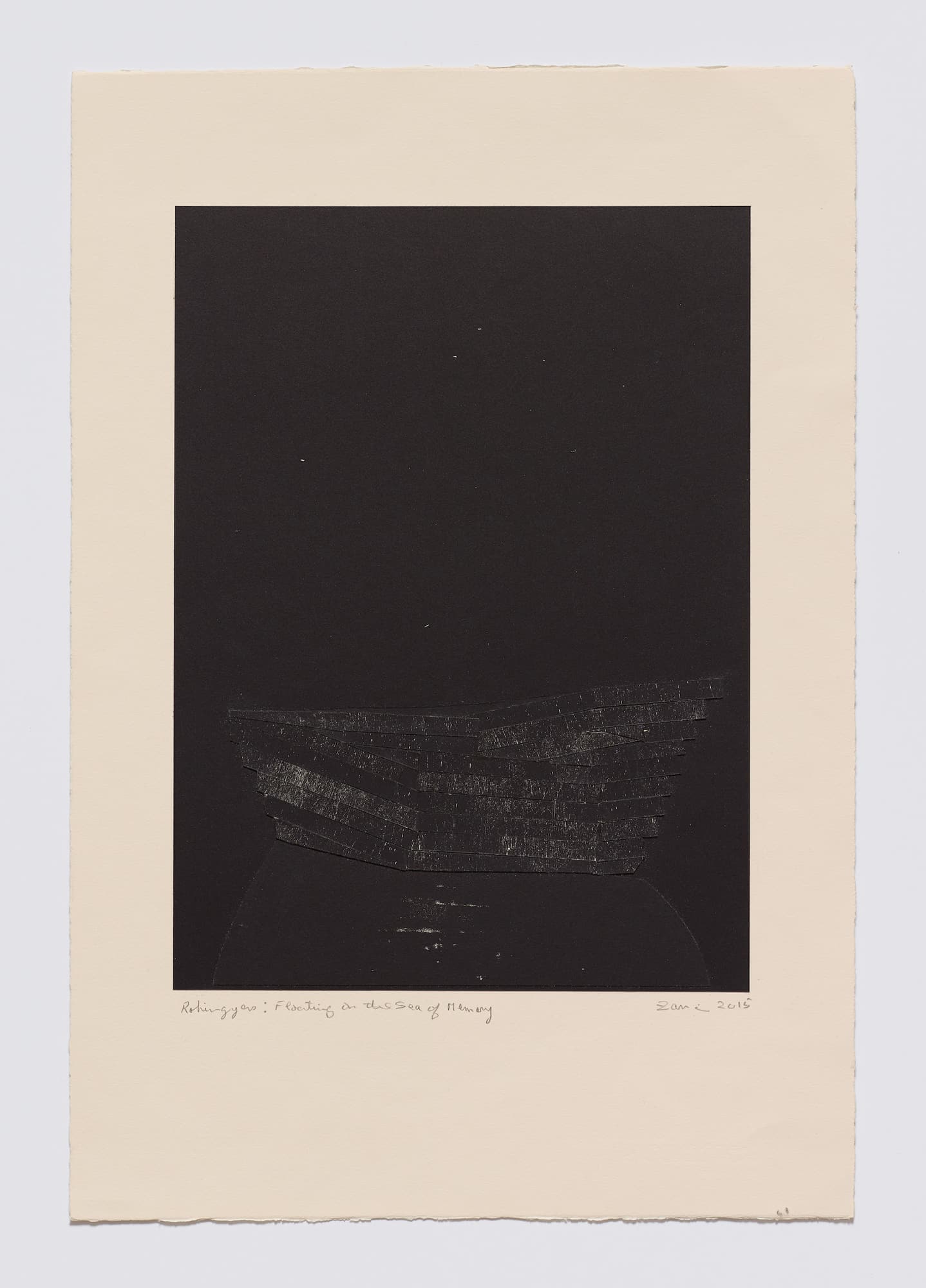 Rohingyas: Floating on the Sea of Memory, 2015, by Zarina