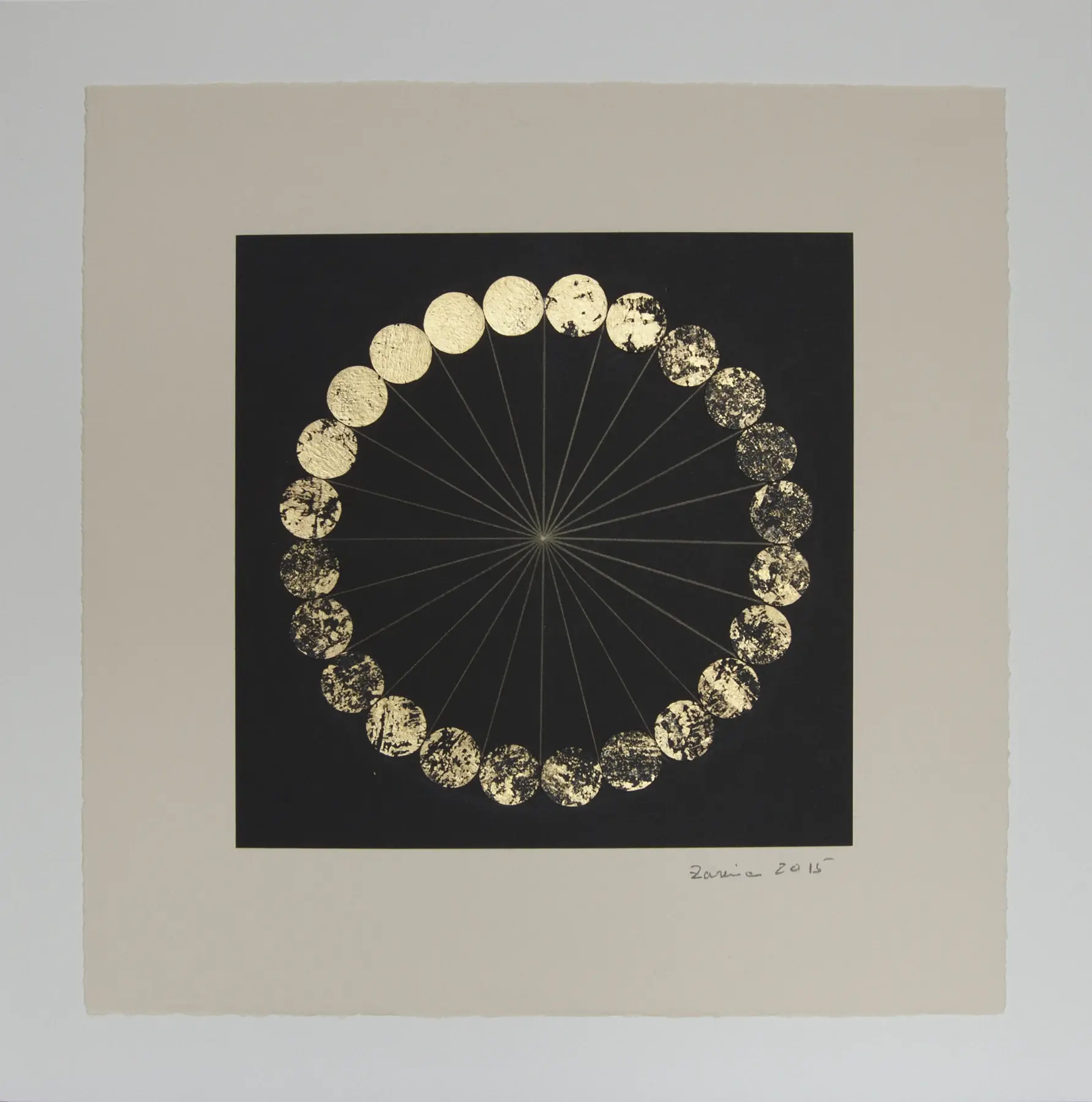 Untitled, 2015, by Zarina