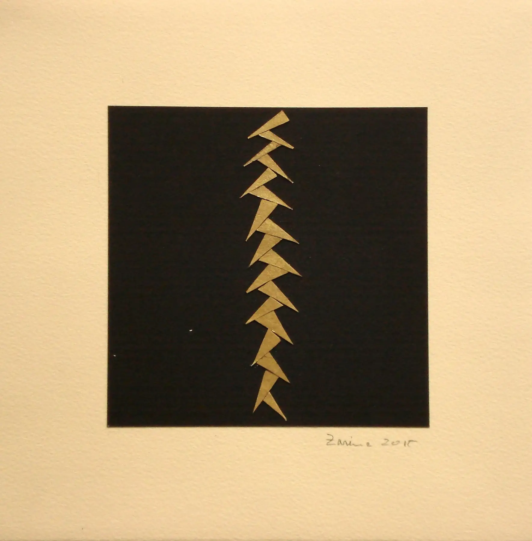 Untitled, 2015, by Zarina