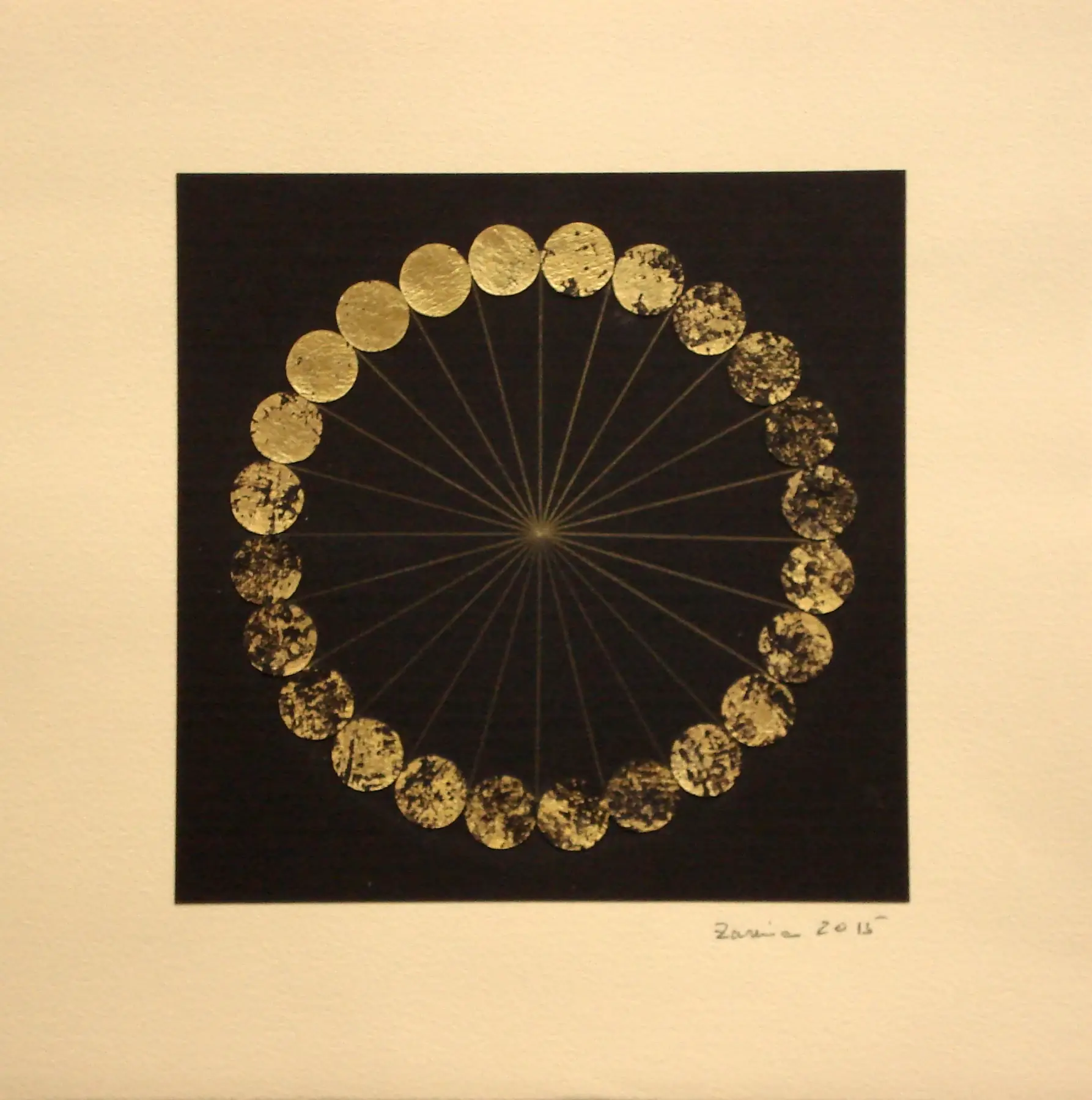 Untitled, 2015, by Zarina