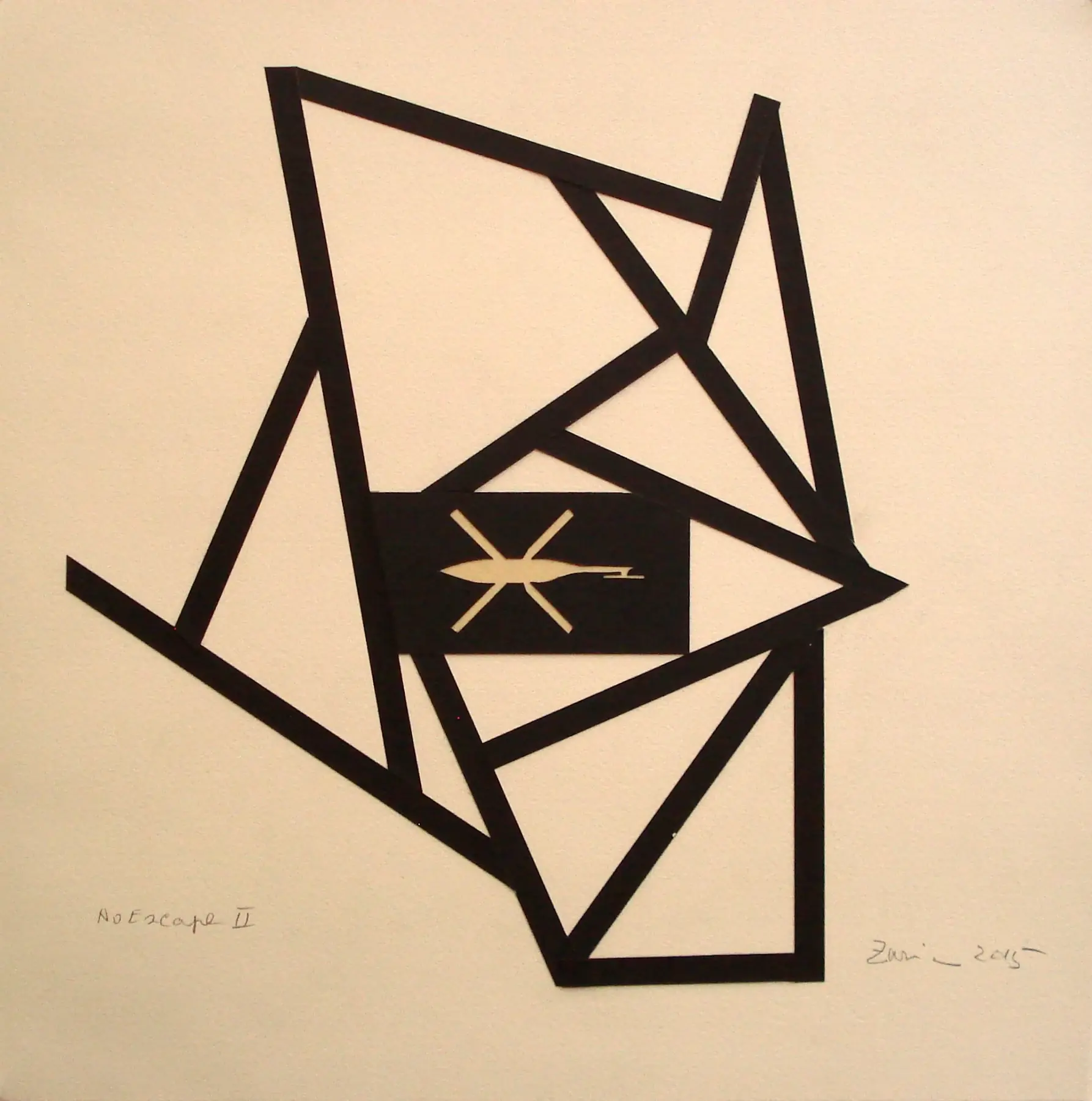 No Escape II, 2015, by Zarina