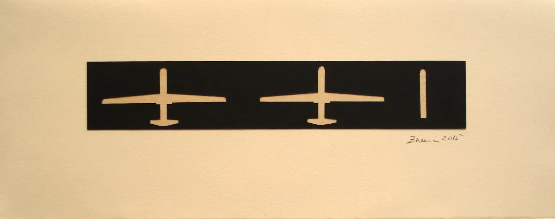 Untitled, 2015, by Zarina