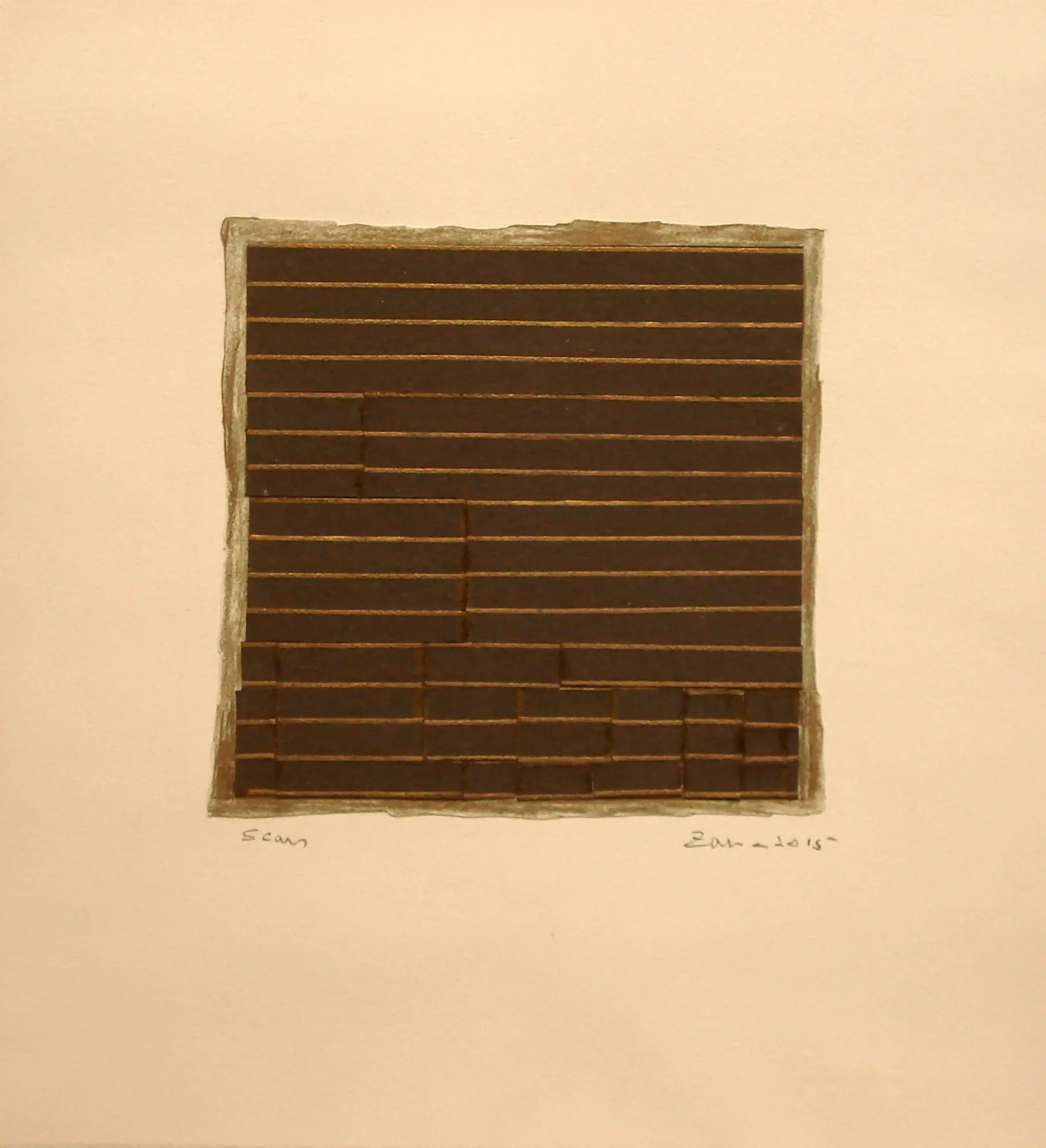 Scars, 2015, by Zarina
