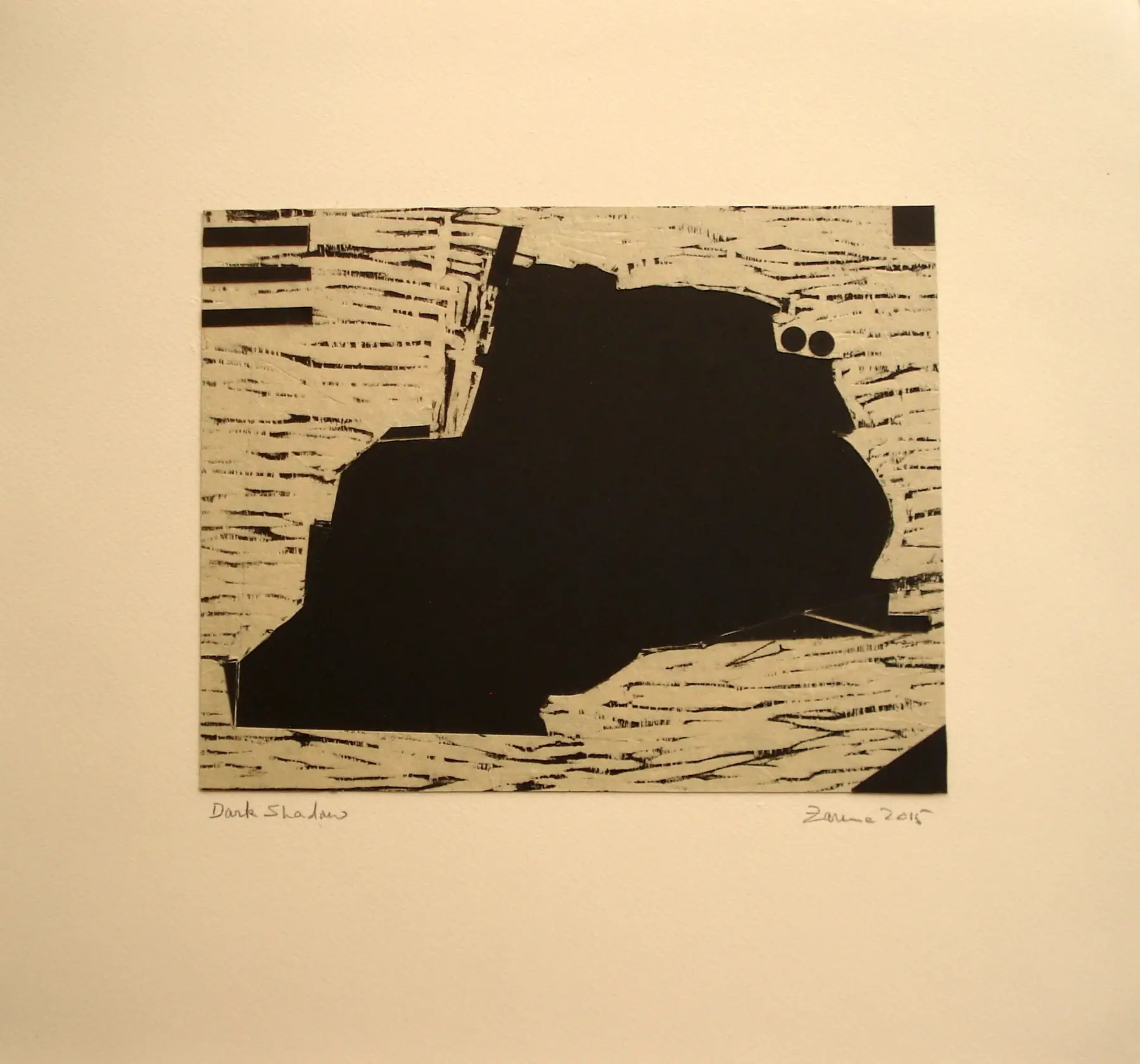 Dark Shadow, 2015, by Zarina