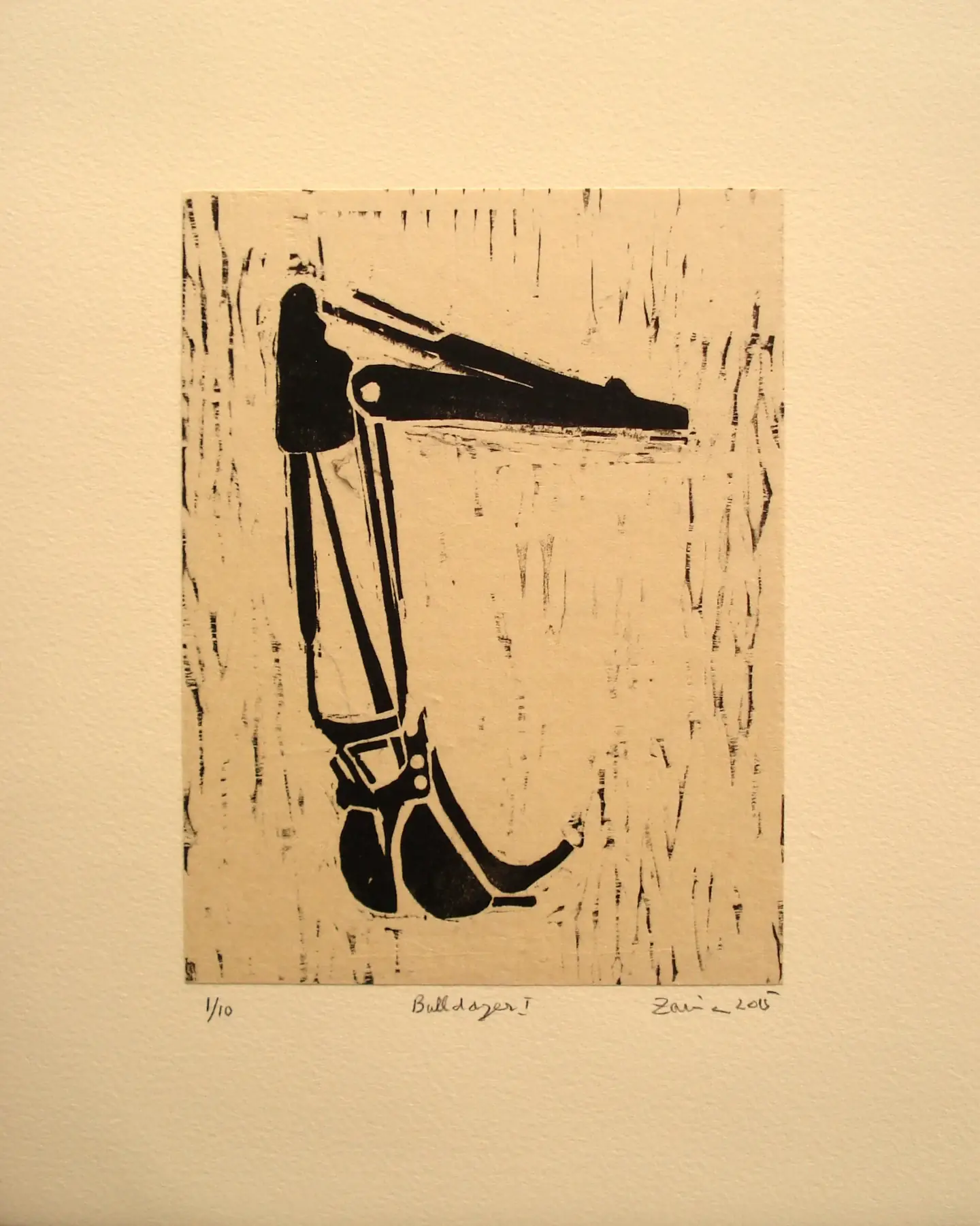 Bulldozer I, 2015, by Zarina