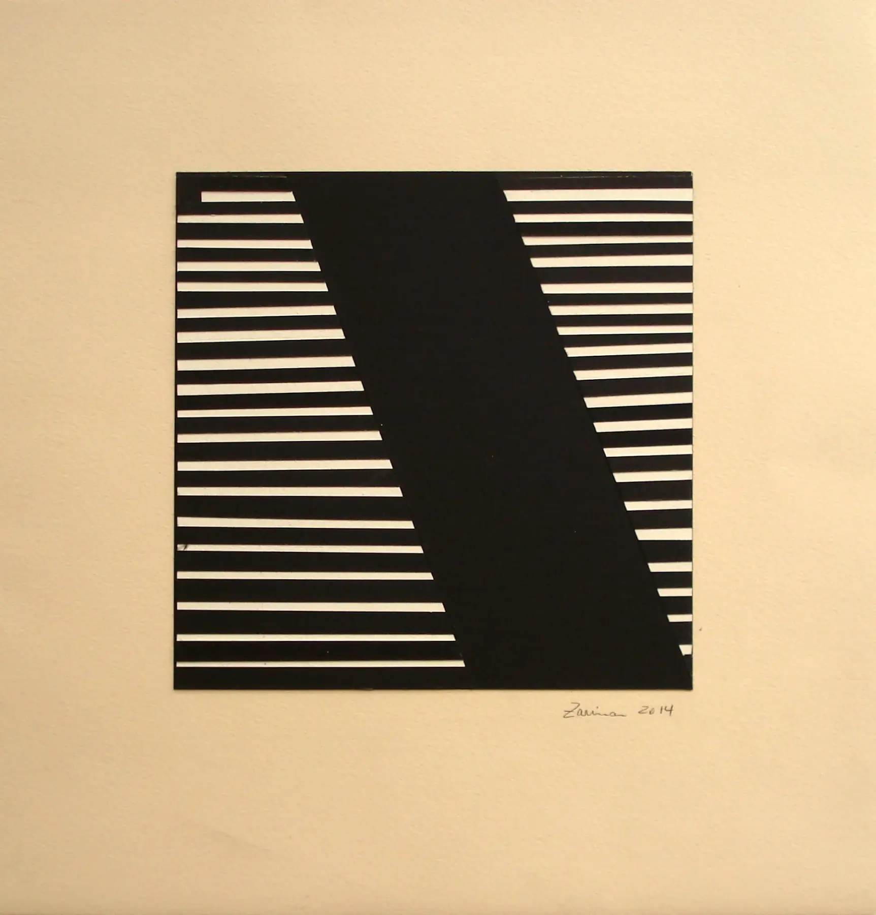 Untitled, 2014, by Zarina