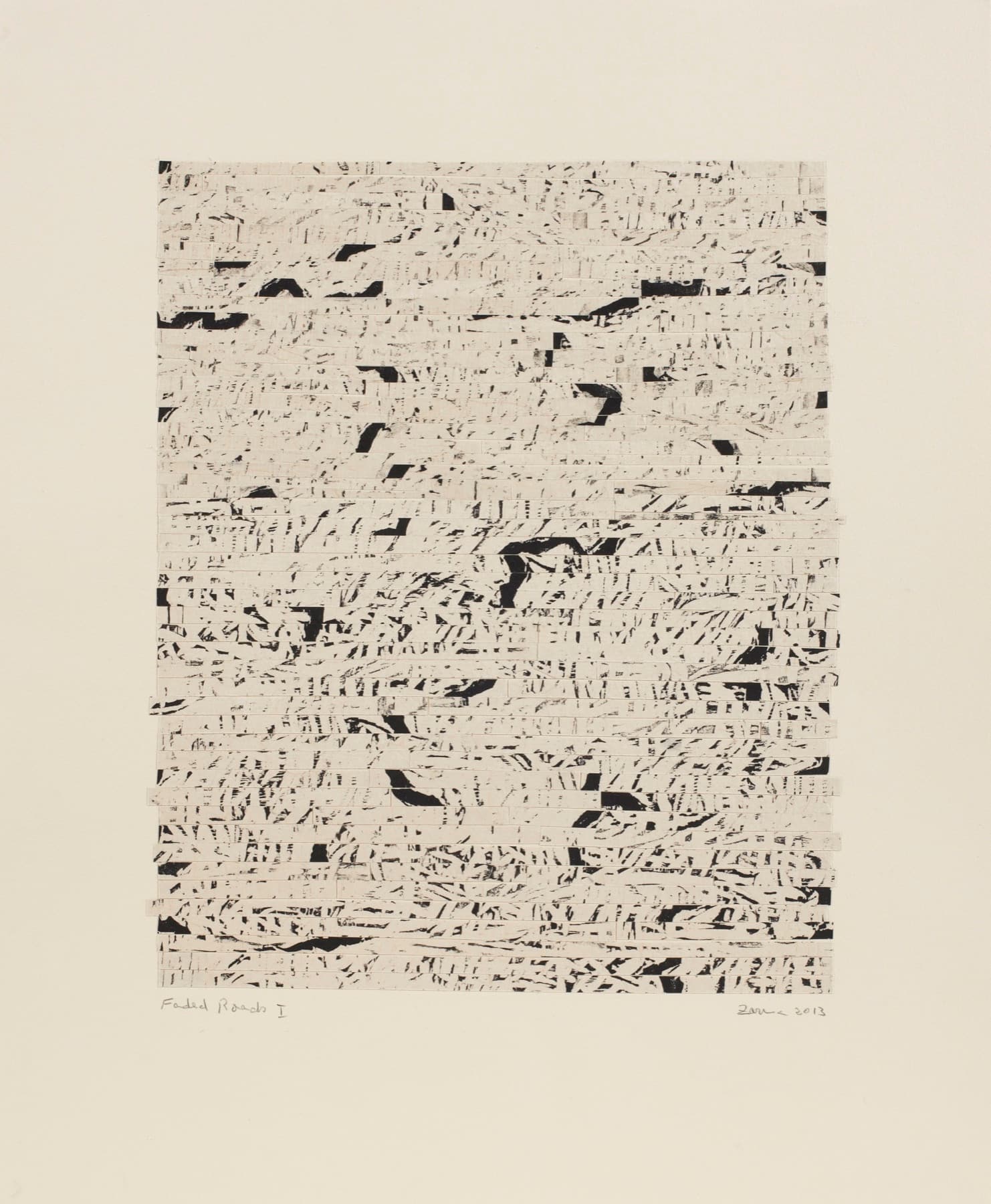 Faded Roads I, 2013, by Zarina