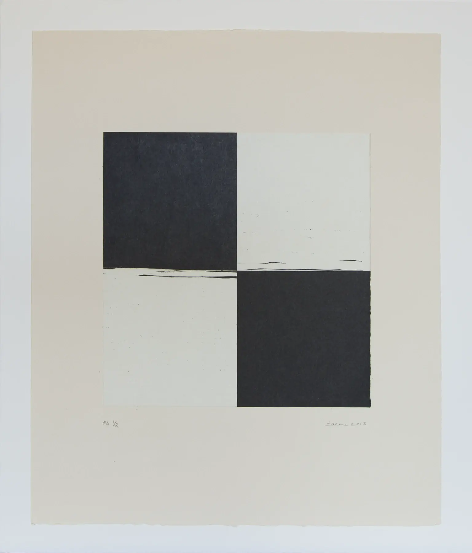 Untitled, 2013, by Zarina