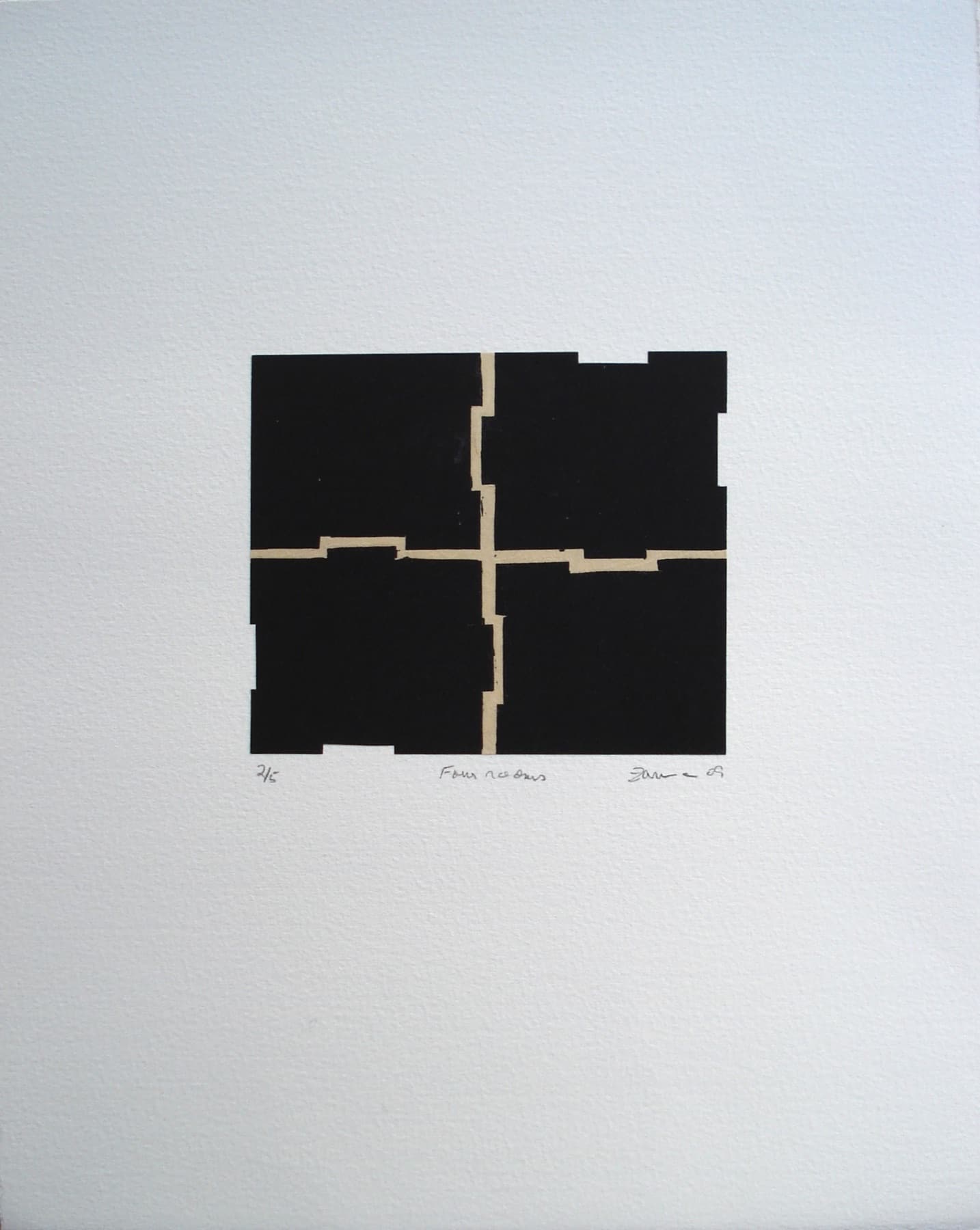 Four Rooms, 2009, by Zarina