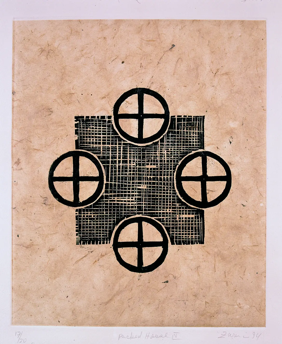 Packed House, 1994, by Zarina