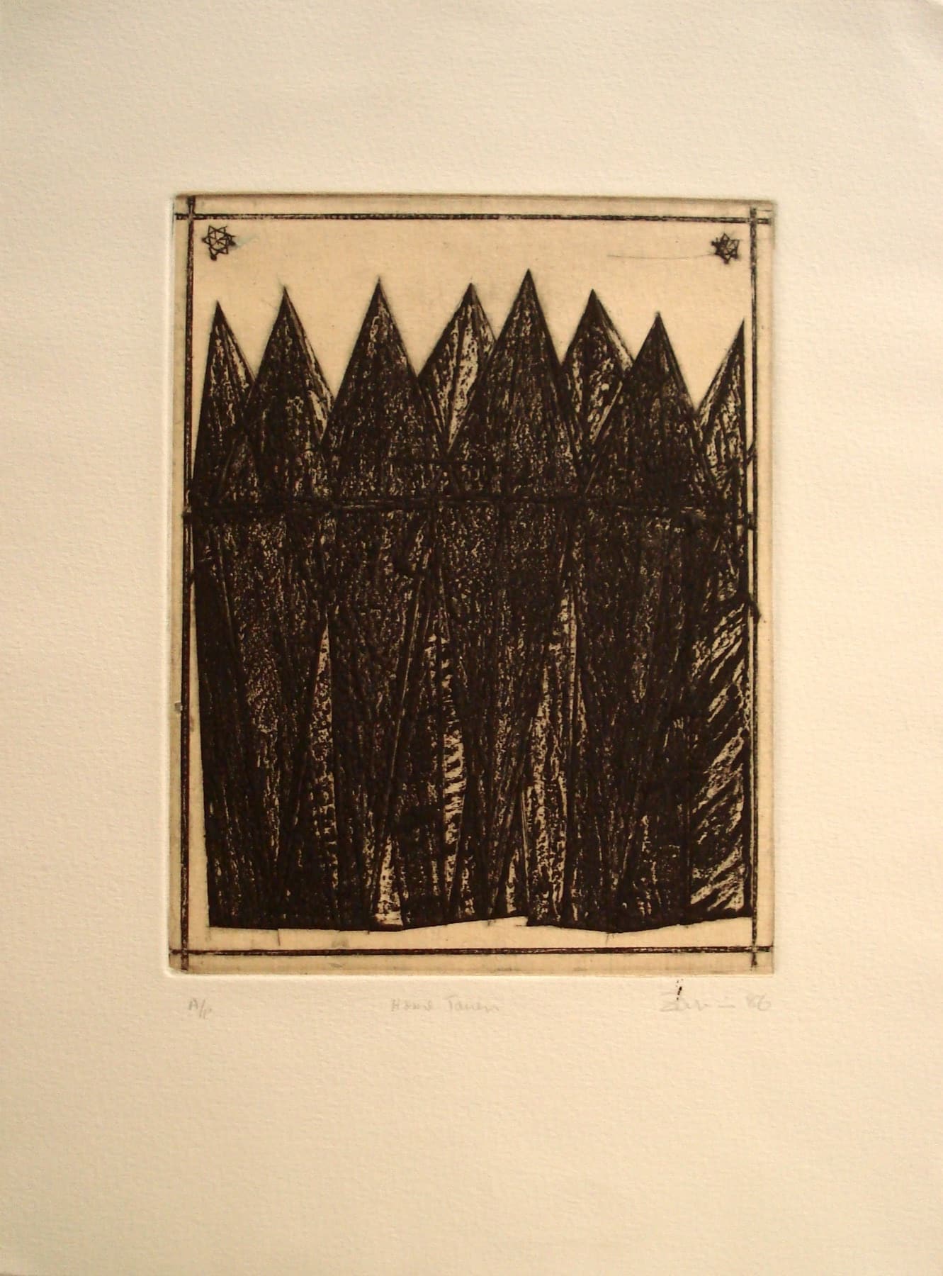 Home Town, 1986, by Zarina