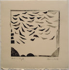 Birds in Flight, 2017, by Zarina