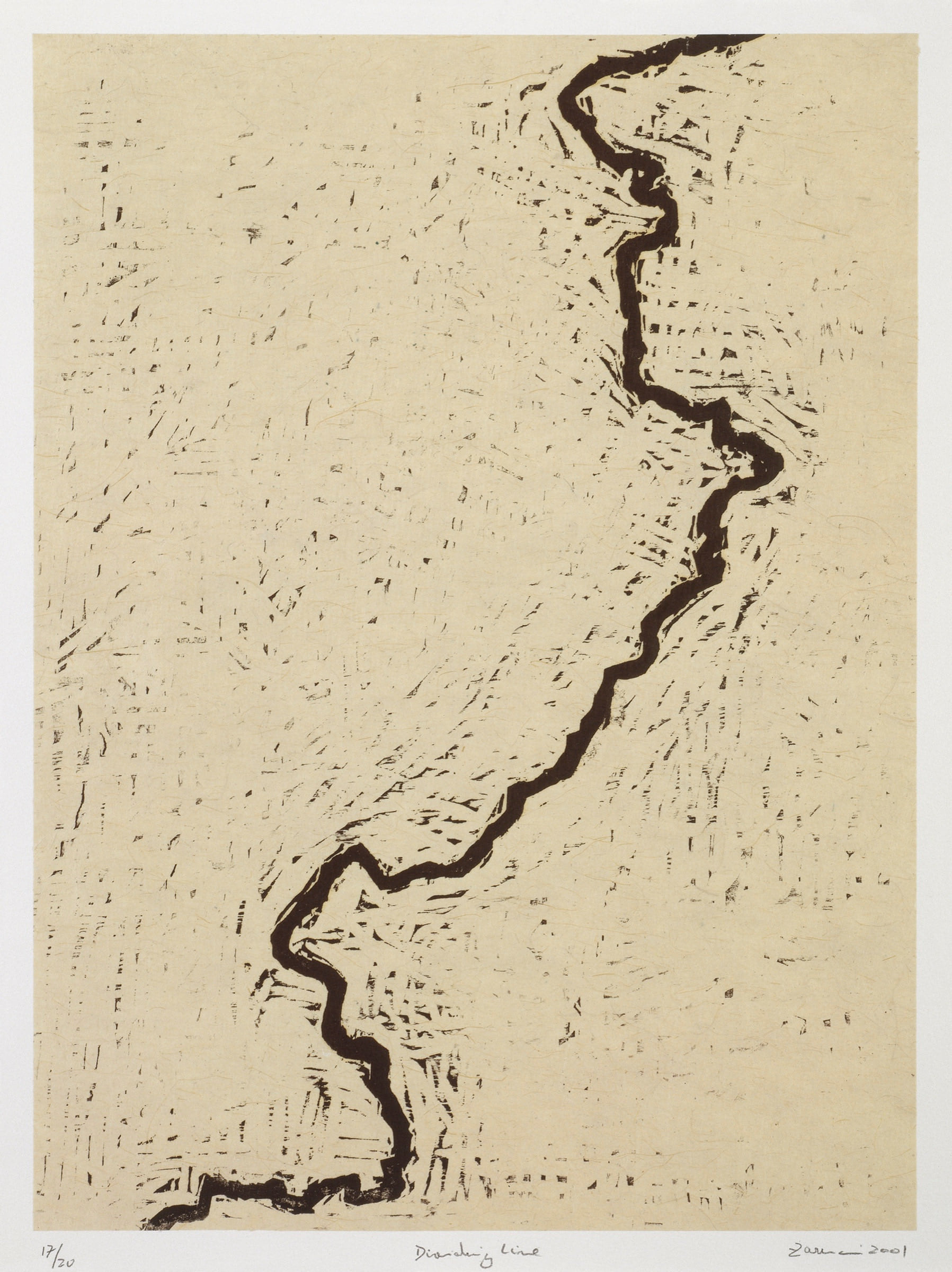 Dividing Line, complete sheet, by Zarina