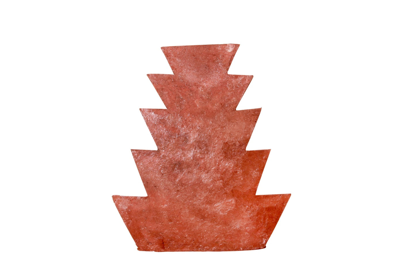 Marrakesh, a warm red-brown stepped cast-paper sculpture by Zarina