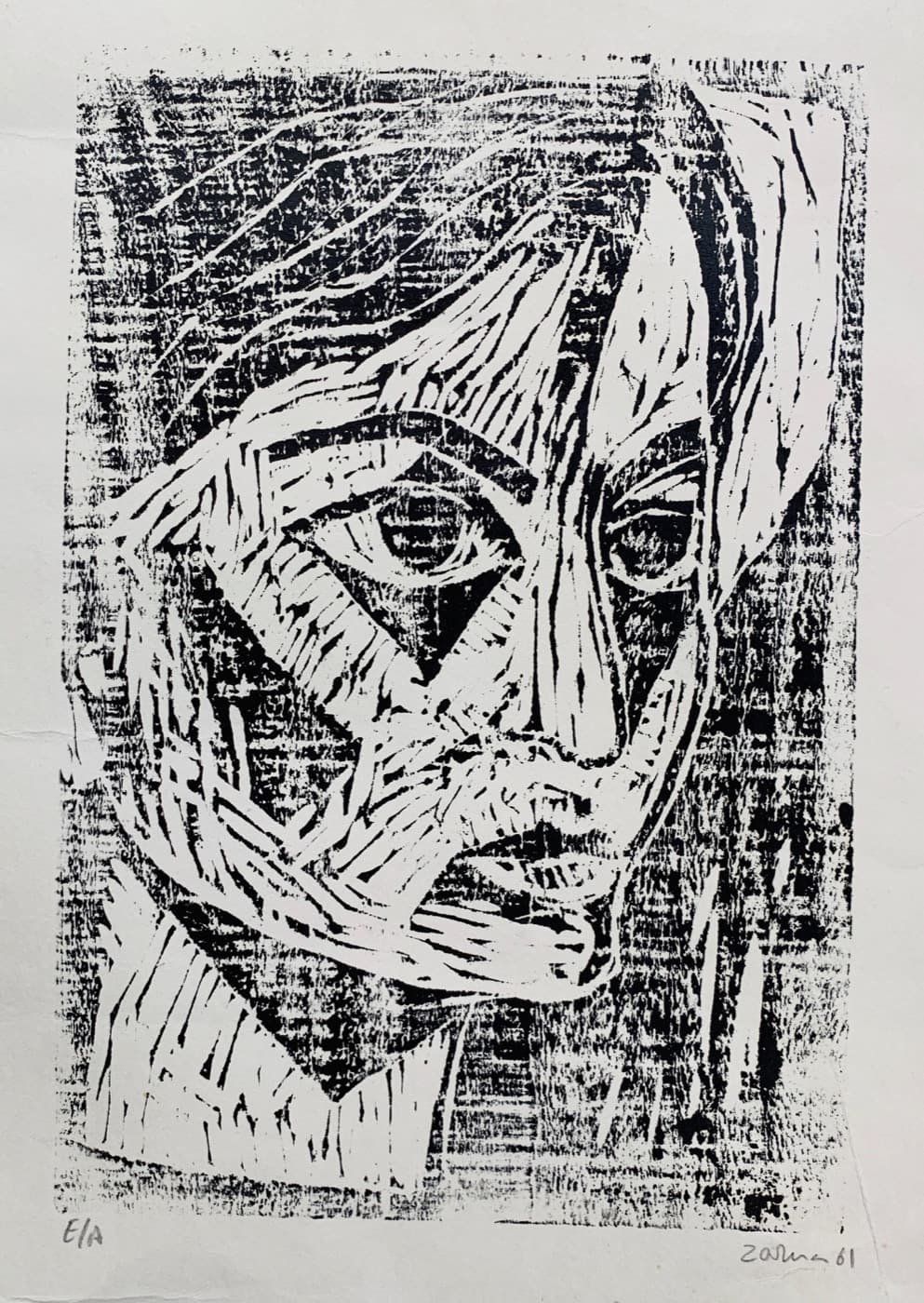Self Portrait, 1961, by Zarina