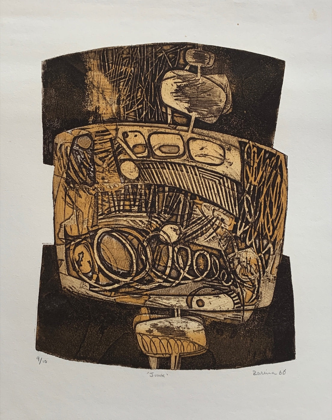 Junk, 1966, by Zarina