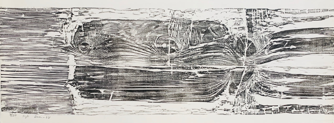 A Sigh, 1968, by Zarina