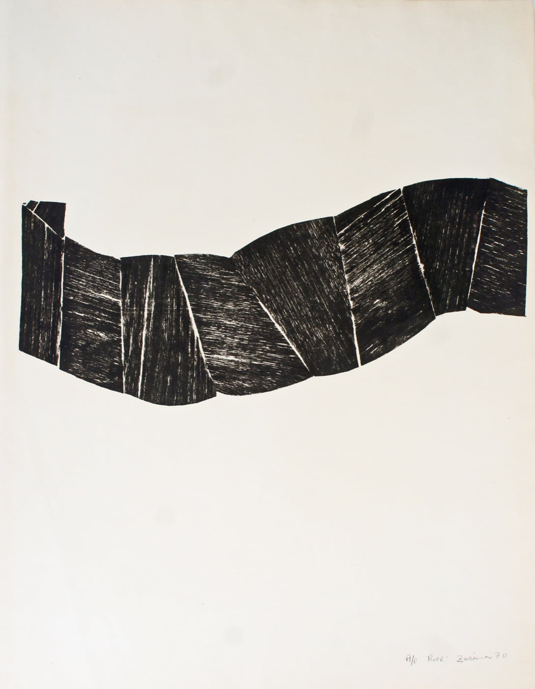 Rope, 1970, by Zarina