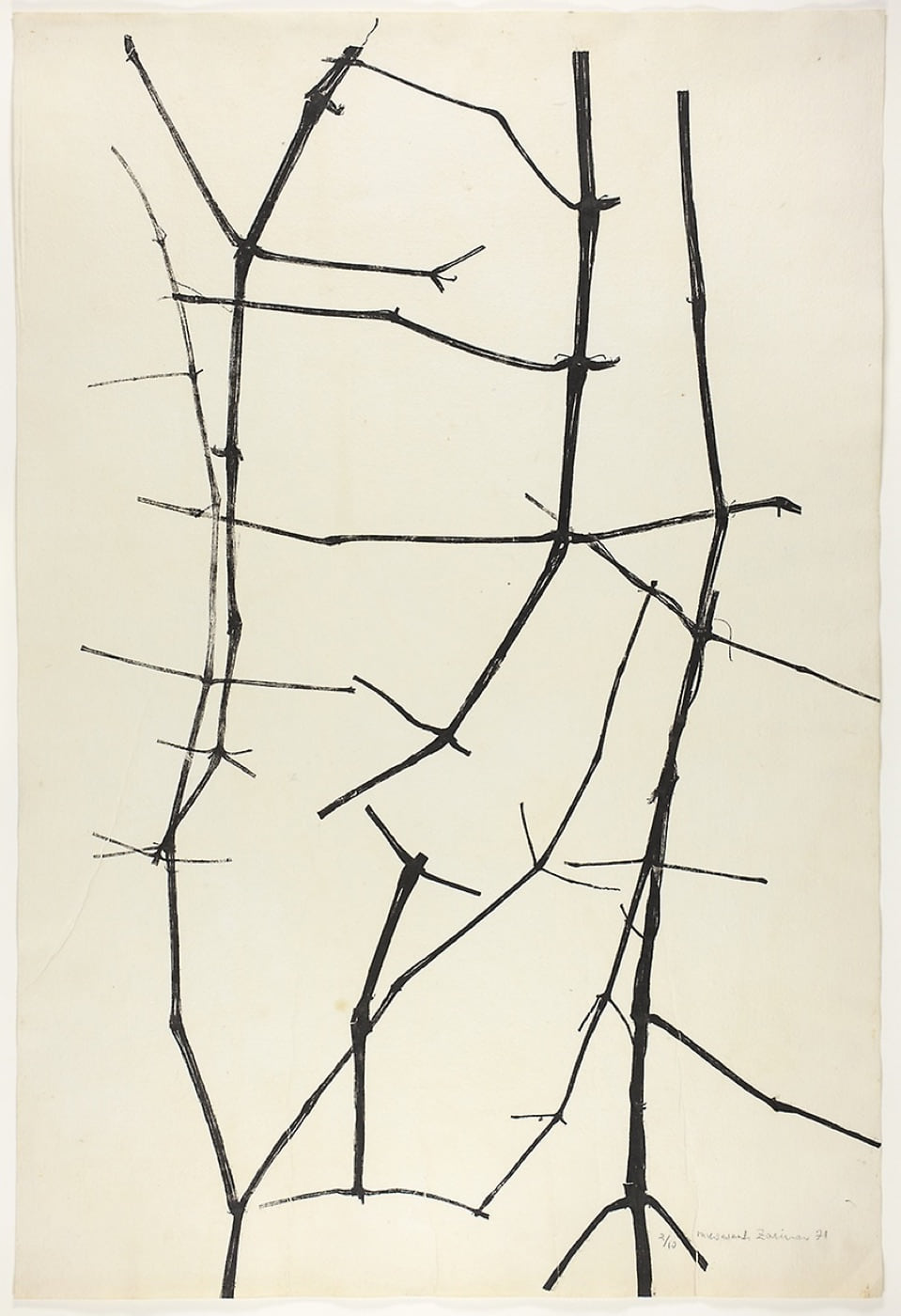 In the Woods II, 1971, by Zarina