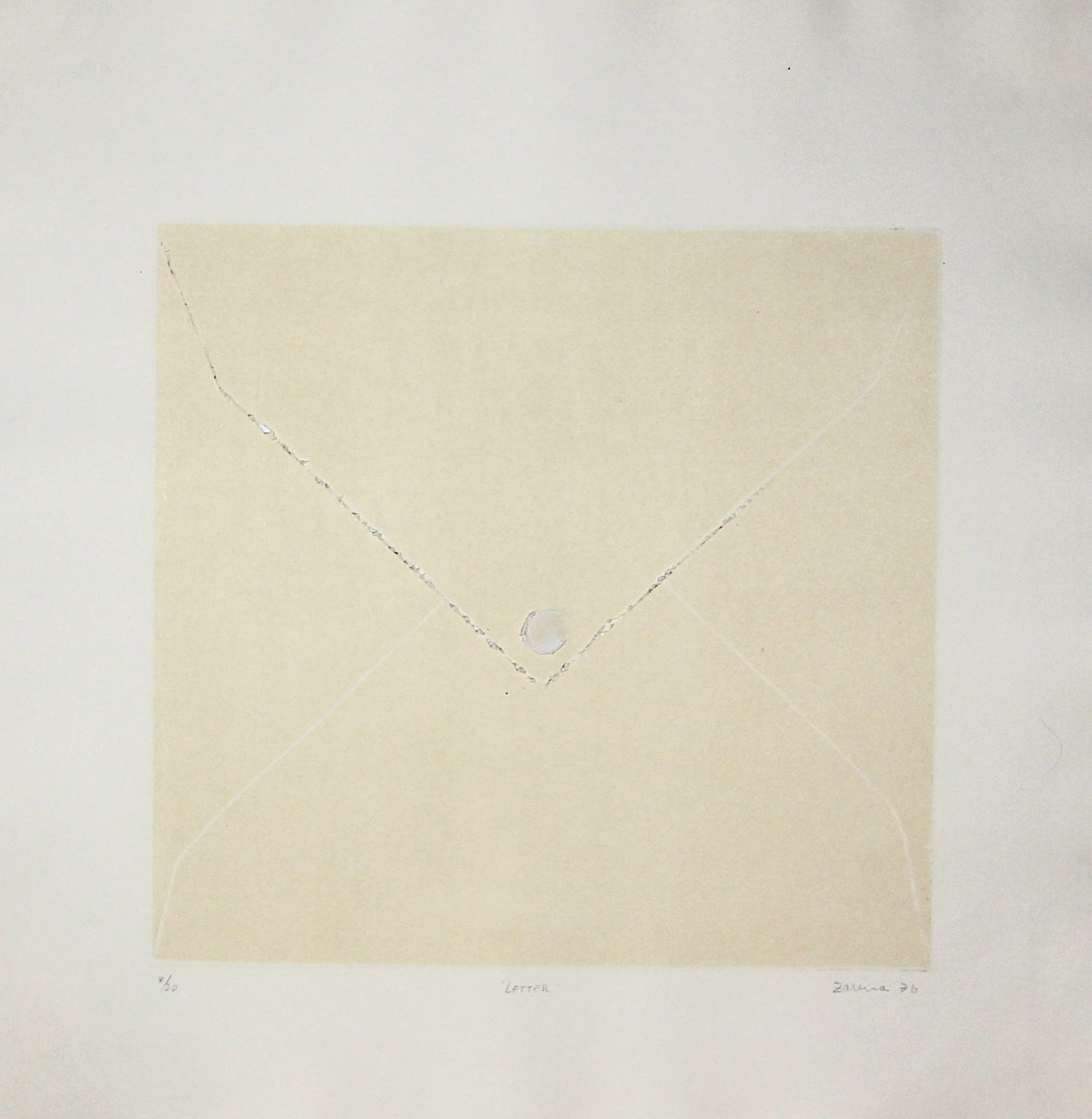 Letter, 1976, by Zarina