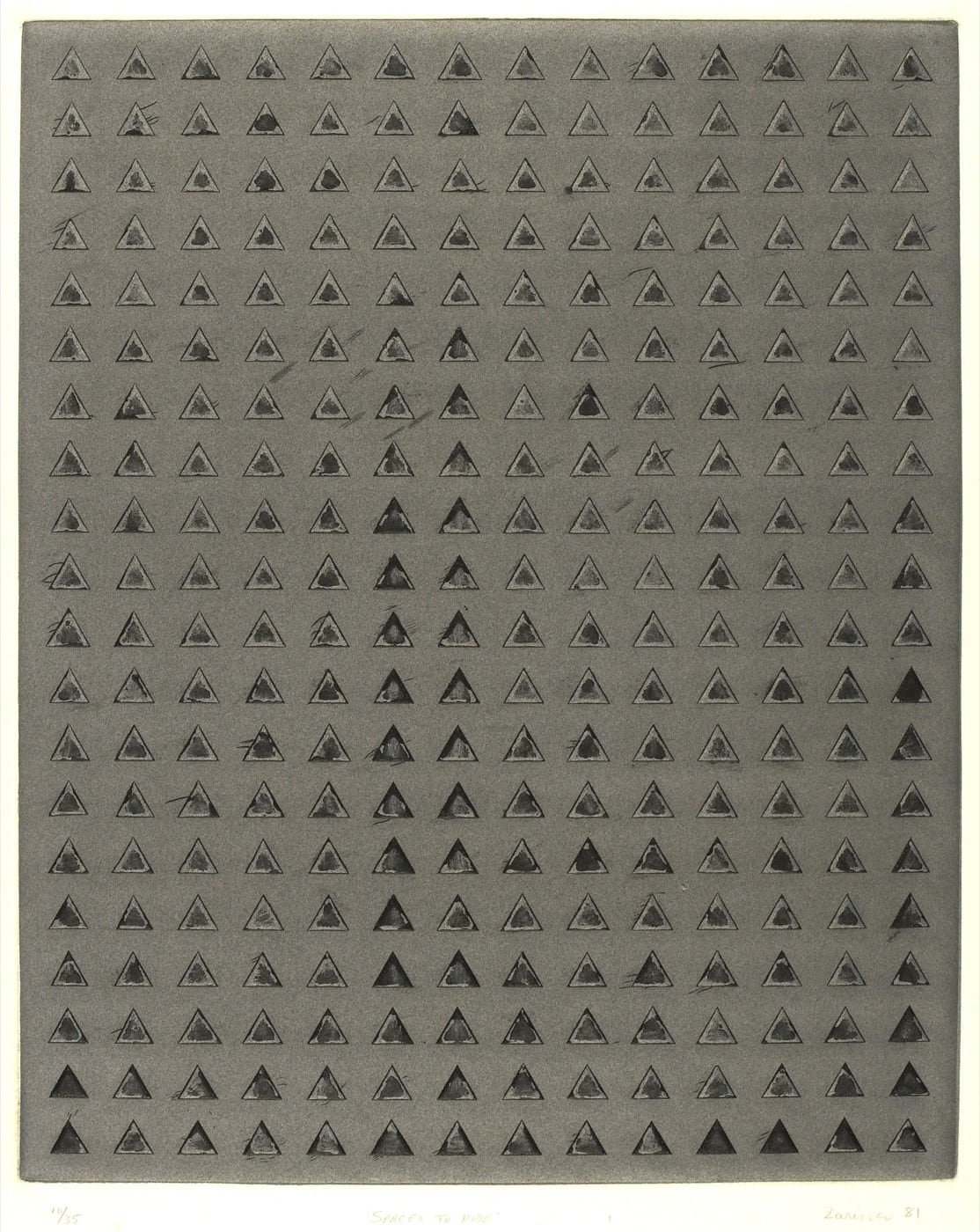 Spaces to Hide, 1981, by Zarina