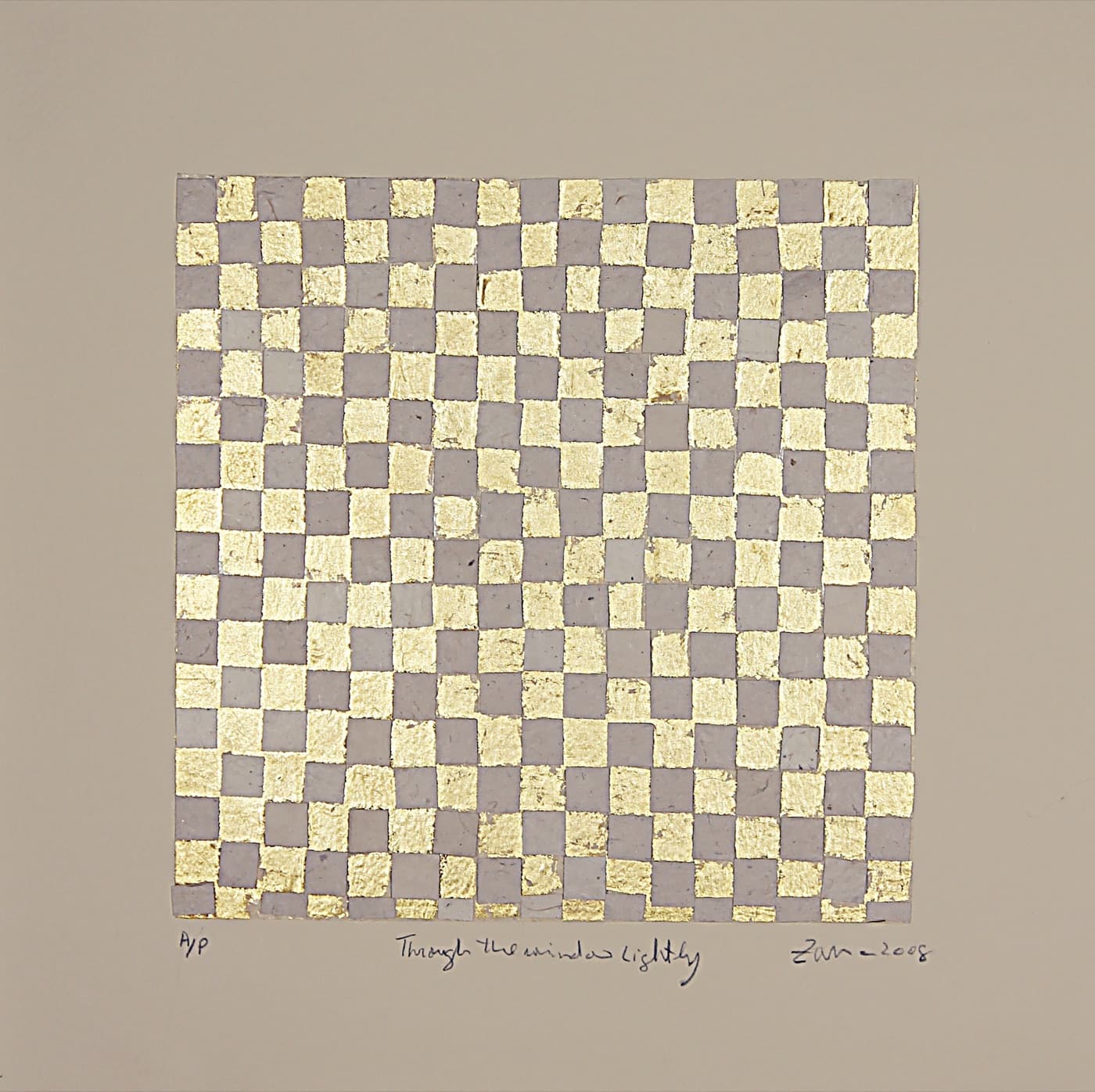 Through the Window Lightly, 2008, by Zarina