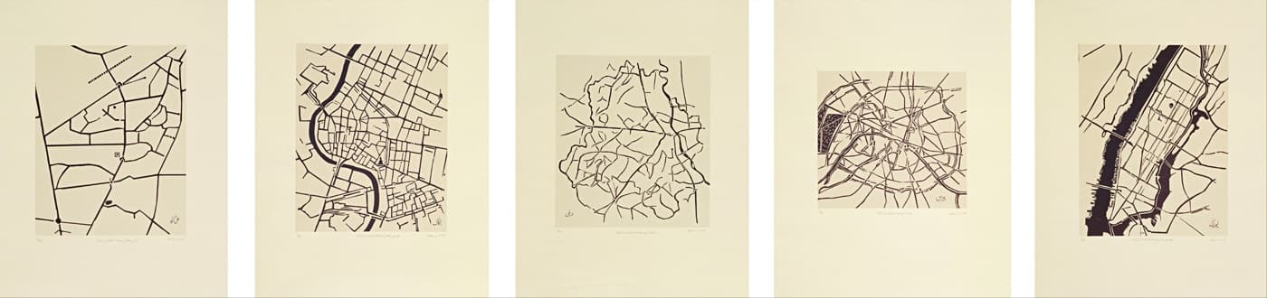 Cities I Called Home, 2010, by Zarina