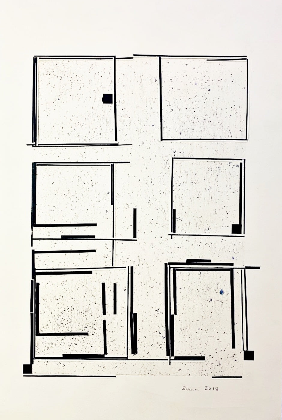 Untitled, 2018, by Zarina