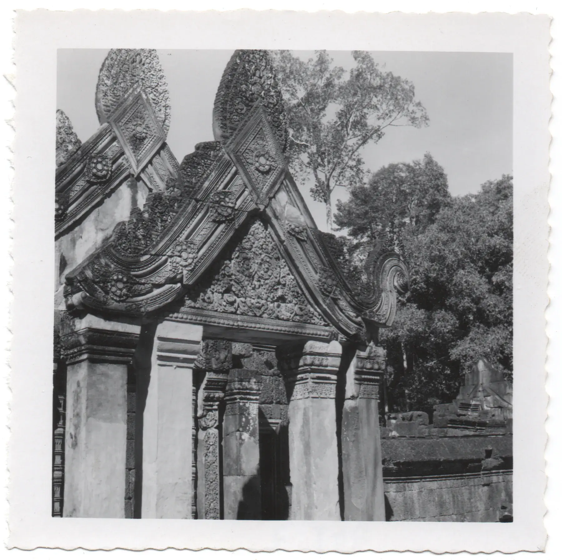 Ornate temple architecture photographed during the Bangkok years
