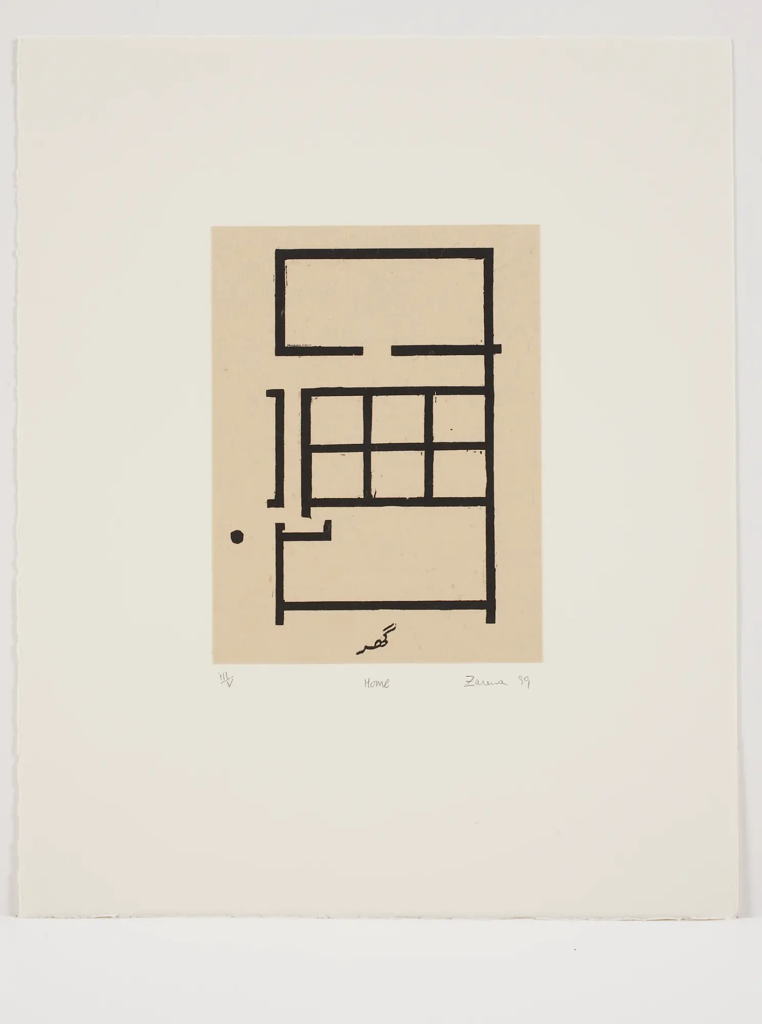 Home, 1999, by Zarina