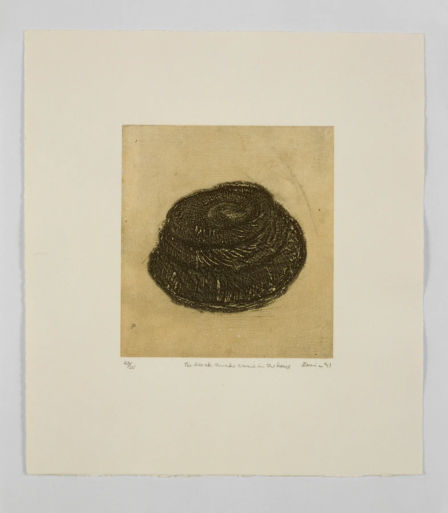 The Black Snake Came in the House, House with Four Walls, by Zarina